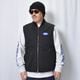 Fuck Logo Washed Duck Work Vest�ʥե��å����� ���å��٥��ȡ˥֥�å� [a-8395]