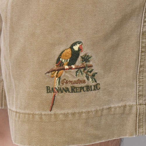 ��Banana Republic/Chino Shorts�ʥХʥʥ�ѥ֥�å� ���Υ��硼�ġ˥١�����/������W32 [y-1451]