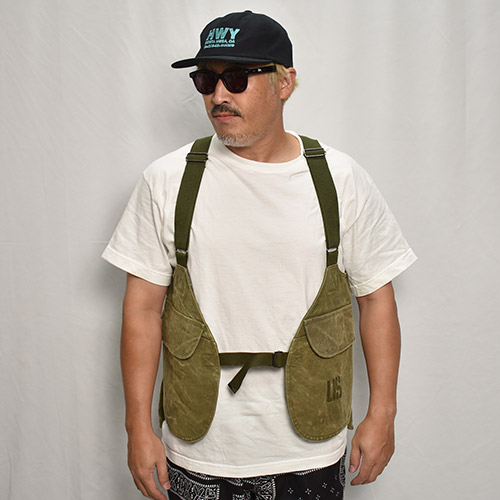 ��Customized Vintage US Military Duffel Bag Material Hunting Vest��US�ߥ꥿�꡼ �ϥ�ƥ��󥰥٥��ȡ˥��꡼�� [y-0308]