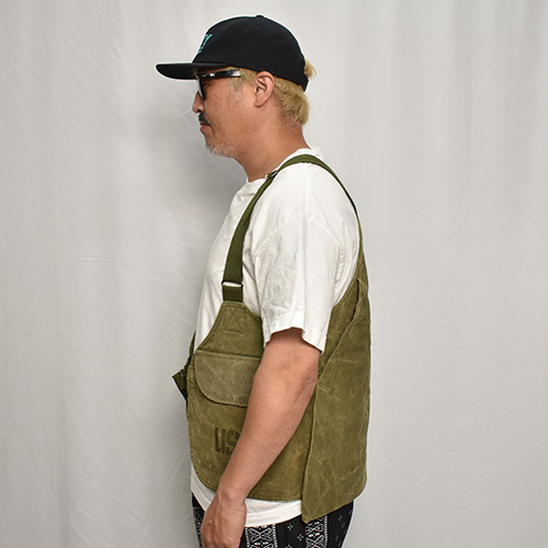 ��Customized Vintage US Military Duffel Bag Material Hunting Vest��US�ߥ꥿�꡼ �ϥ�ƥ��󥰥٥��ȡ˥��꡼�� [y-0308]