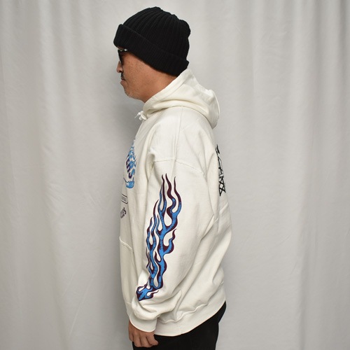 Frisco Choppers×Us/Skull Motor Pullover Hoodie（フリスコチョッパー