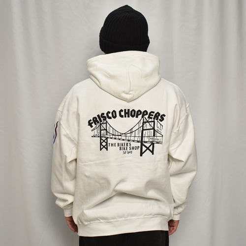 Frisco Choppers×Us/Skull Motor Pullover Hoodie（フリスコチョッパー