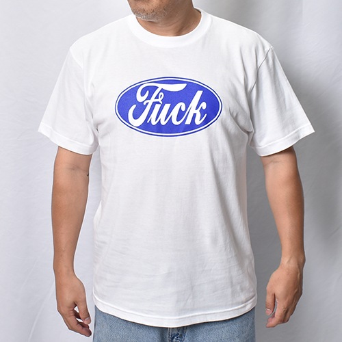 Fat Oval Fuck Logo S/S T-Shirt�ʥե��å����� T����ġ˥ۥ磻�� [a-8597]