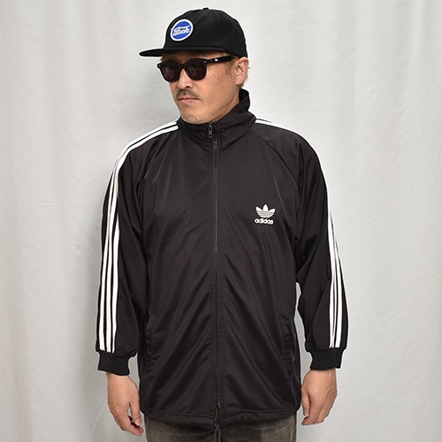 Adidas/Track Jacketʥǥ ȥå㥱åȡ˥֥åߥۥ磻/L [y-0070]