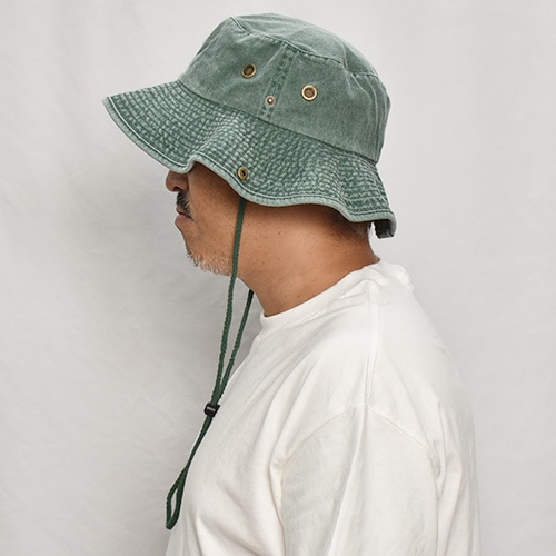 Newhattan/Pigment Dyed Safari Hatʥ˥塼ϥå ϥåȡ˥꡼ [a-8069]