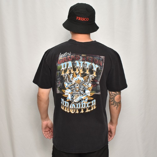 Panty DropperUS/Custom Printed Biker S/S T-Shirt/Burst(ѥƥɥåѡߥ T)֥å/XL [y-0406]