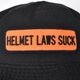 Helmet Laws Suck Patched Cotton Bucket Hat�ʥإ��åȥ��������å��ϥåȡ˥֥�å� [a-8553]