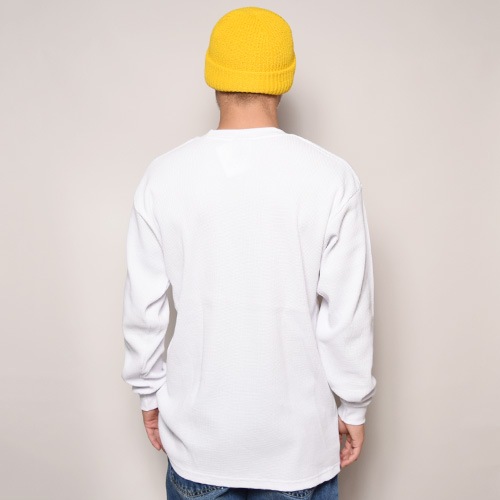 Pro Club/Loose Fitted Cotton L/S Waffle Shirt�ʥץ������ ��åե륷��ġ˥ۥ磻�� [a-2041]