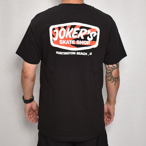 Joker's Skate Shop��US/Sunrise Classic Logo S/S T-Shirt�ʥ��硼�������������ȥ���åסߥ��� T����ġ˥֥�å� [a-7587]