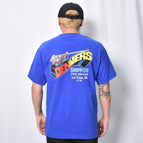 Denvers Choppers��US/80��s Original Design S/S T-Shirt�ʥǥ�С�������åѡ����ߥ��� T����ġ˥֥롼 [a-8556]
