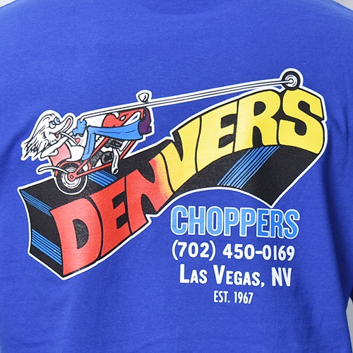 Denvers Choppers��US/80��s Original Design S/S T-Shirt�ʥǥ�С�������åѡ����ߥ��� T����ġ˥֥롼 [a-8556]