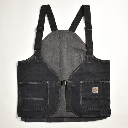 Customized Carhartt Chemical Black Over Dyed Hunting Vest