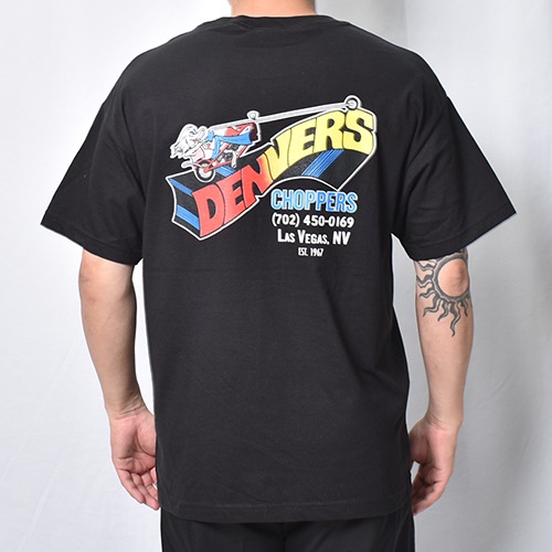 Denvers Choppers��US/80��s Original Design S/S T-Shirt�ʥǥ�С�������åѡ����ߥ��� T����ġ˥֥�å� [a-8557]