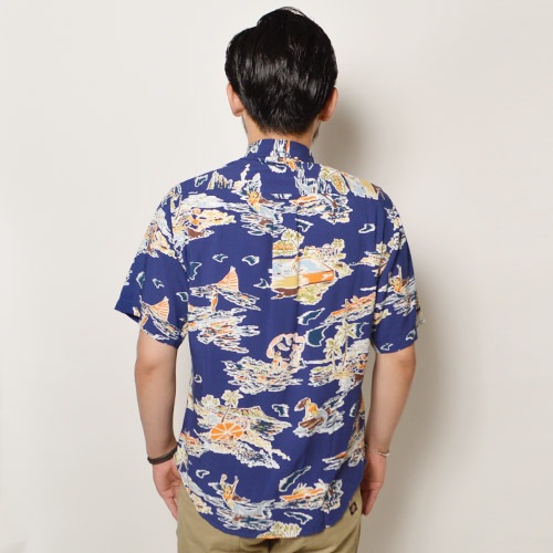 Reyn Spooner/B.D. Aloha Shirt/Aloha From Paradiseʥ쥤󥹥סʡ ϥġ˥֥롼 [n-9265]