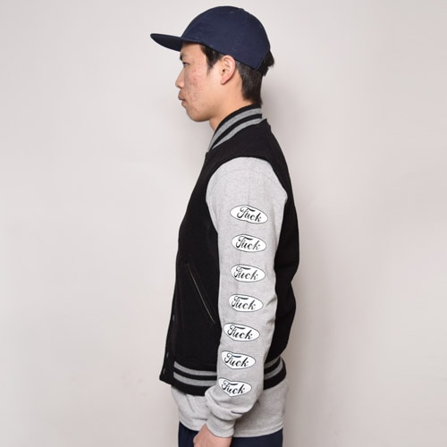 GB Sports by Golden Bear��US/Melton Varsity Vest�ʥ�����ǥ�٥����ߥ��� ���ȥ�٥��ȡ˥֥�å� [n-9480]