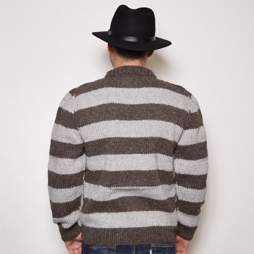 Artesania��US/Border Crew Neck Knit(����ƥ��˥��ߥ��� �ܡ������˥å�)�饤�ȥ��졼�ߥ��������졼 [a-0567]