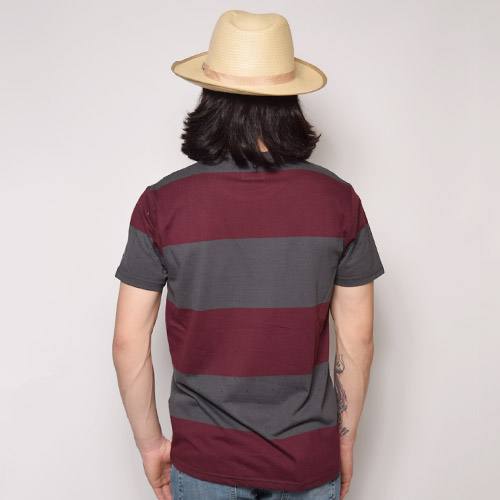 Vans/Wylie Border T-shirt�ʥХ� �ܡ�����T����ġ˥С�����ǥ��ߥ��졼 [a-0876]