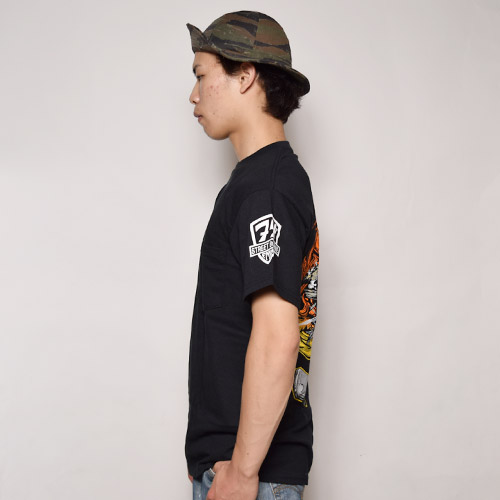 FMA/Printed Pocket T-Shirt�ʥ��ե��२�� �ݥ��å�T����ġ˥֥�å��ߥ���� [a-0970]