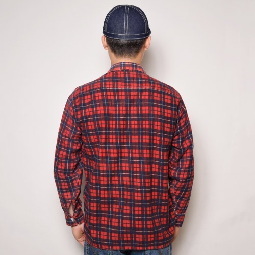 ��Vintage Printed Frannel Shirt�ʥ�����ơ����ץ��ȥե��ͥ륷��ġ˥�åɡߥͥ��ӡ�/������L [u-9394]