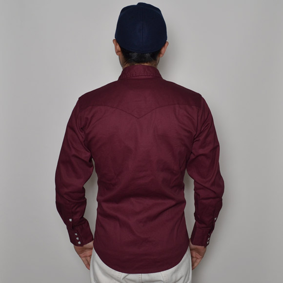 Wrangler/Skinny Fit Cotton Twill Western Shirt�ʥ�󥰥顼 ���������󥷥�ġ˥С�����ǥ��� [n-7927]