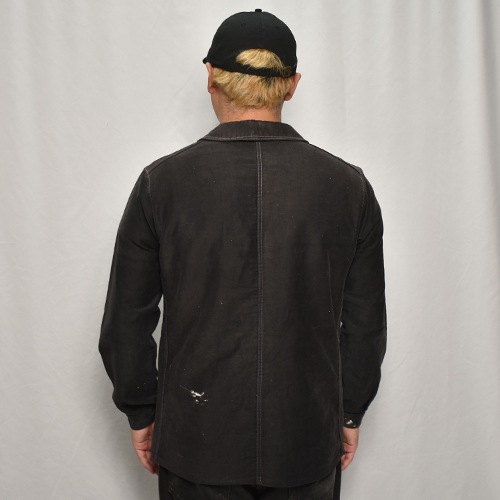 50's-60's Vintage French Black Moleskin Work Jacket(フレンチ