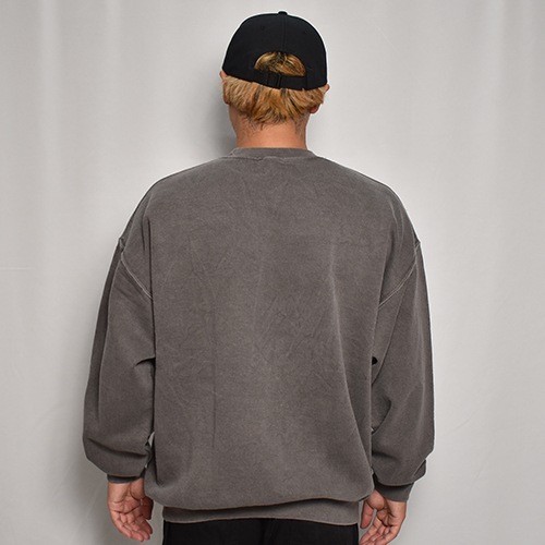 Towncraft/Pigment Dyed Crew Neck Sweatshirt�ʥ����󥯥�ե� �������åȥ���ġ˥֥�å� [a-7219]