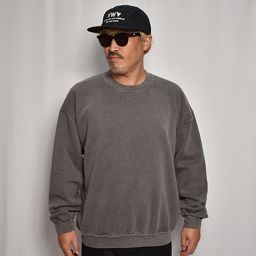 Towncraft/Pigment Dyed Crew Neck Sweatshirt�ʥ����󥯥�ե� �������åȥ���ġ˥֥�å� [a-7219]