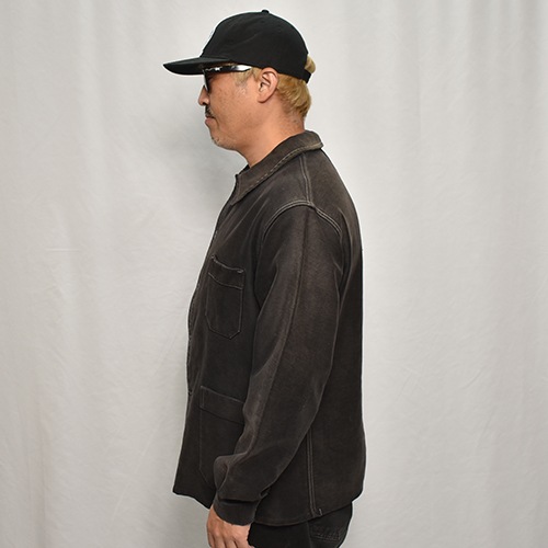 50's-60's Vintage French Black Moleskin Work Jacket(フレンチ