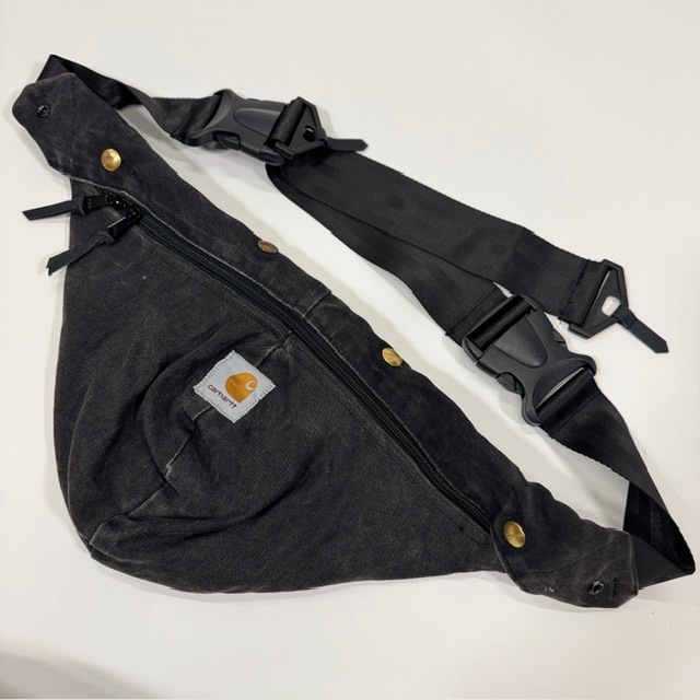 ��Customized Carhartt Duck Hood Fanny Pack�ʥ����ϡ��� �ե��ˡ��ѥå��˥֥�å� [y-1509F]