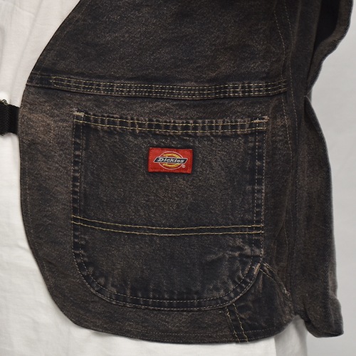 Customized Dickies Chemical Black Over Dyed Hunting Vestʥǥå ϥƥ󥰥٥ȡ˥֥å [y-0184]