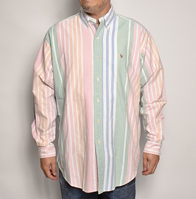 Polo Ralph Lauren/L/S Oxford Stripe Shirt（ラルフローレン 