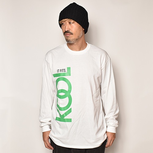 KOOL It Fits L/S T-Shirt（クール Tシャツ）ホワイト [a-4064
