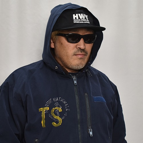 ��80's-90's Vintage French Navy Deck Jacket(�ե����ͥ��ӡ� �ǥå����㥱�å�)�ͥ��ӡ�/����65cm [y-0885]