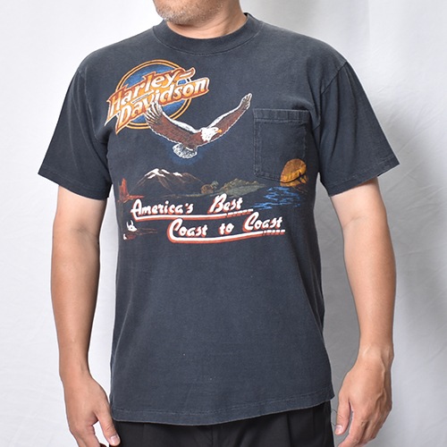 Vintage/Old Harley Davidson Dealer & Rally T-Shirt(ハーレー