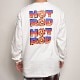 Hot Rod L/S T-Shirt（ホットロッド Tシャツ）ホワイト [a-5866]|プリント Ｔシャツ|ロングスリーブTシャツ