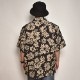 Edwards Garment/Hibiscus Open Collar S/S Shirt�ʥ��ɥ���������� �ϥ磻���󥷥�ġ˥֥�å��ߥ١����� [a-6127]
