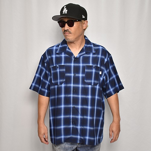 Pro Club/Ombre Checked S/S Rayon Shirt（プロクラブ オンブレ