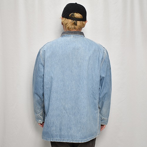 ��Osh Kosh/60-70's Vintage Blanket Lined Denim Coverall Jacket�ʥ����女���� �֥�󥱥åȥ饤�ʡ����С�������˥���ǥ���/����68cm [z-9799]