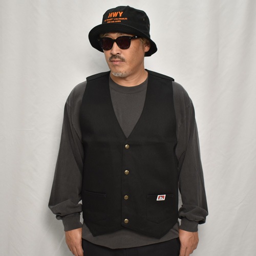 Ben Davis/Solid Work Vest�ʥ٥�ǥ��ӥ� �٥��ȡ˥֥�å� [a-8194]
