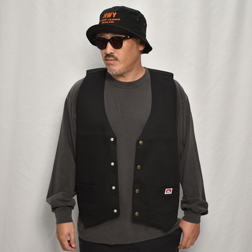 Ben Davis/Solid Work Vest（ベンデイビス ベスト）ブラック [a