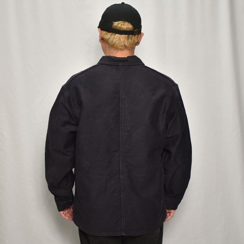 50's-60's Vintage French Black Moleskin Work Jacket(フレンチ