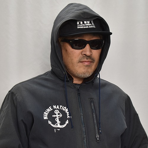 ��80's-90's Vintage French Navy Deck Jacket(�ե����ͥ��ӡ� �ǥå����㥱�å�)�ͥ��ӡ�/����63cm [y-0887]