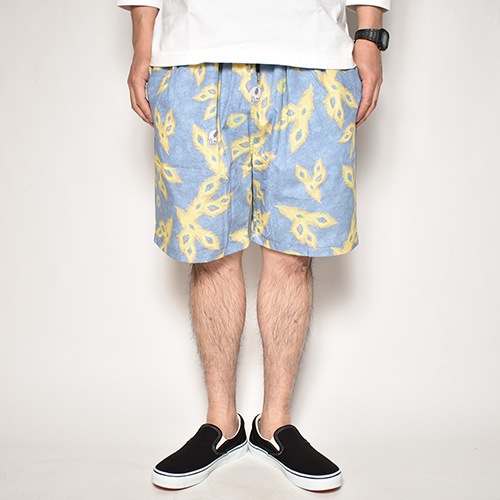 Strange Trip/Peacock Skull Easy Short Pants�ʥ��ȥ�󥸥ȥ�å� ���硼�ȥѥ�ġ˥֥롼 [a-4807]
