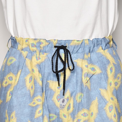 Strange Trip/Peacock Skull Easy Short Pants�ʥ��ȥ�󥸥ȥ�å� ���硼�ȥѥ�ġ˥֥롼 [a-4807]