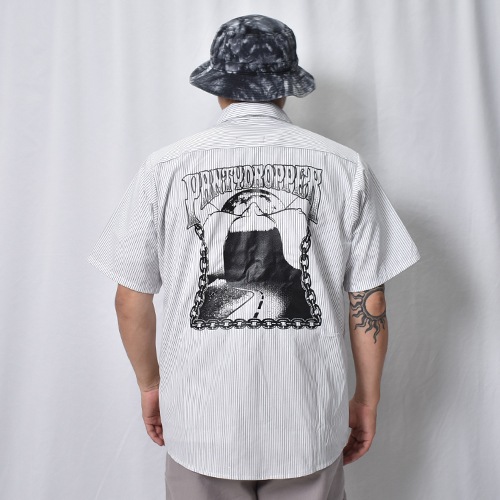 Panty Dropper��US/Road to Hell S/S Work Shirt(�ѥ�ƥ��ɥ��åѡ��ߥ��� ��������) �ۥ磻�ȡߥ֥�å� [a-8606]