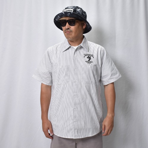 Panty Dropper��US/Road to Hell S/S Work Shirt(�ѥ�ƥ��ɥ��åѡ��ߥ��� ��������) �ۥ磻�ȡߥ֥�å� [a-8606]