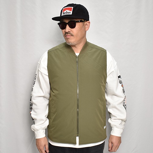 Pro Club/Rip Stop Work Vest（プロクラブ ベスト）オリーブ [a