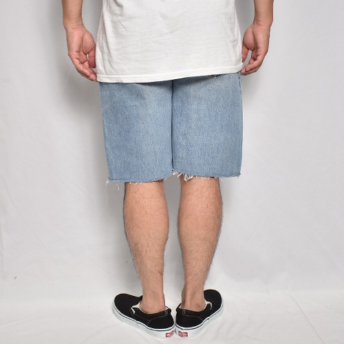��Levi's Silver Tab/Customized Cut Off Denim Shorts�ʥ꡼�Х�������С����� �ǥ˥ॷ�硼�ġ˥���ǥ���/������W33 [z-9140]