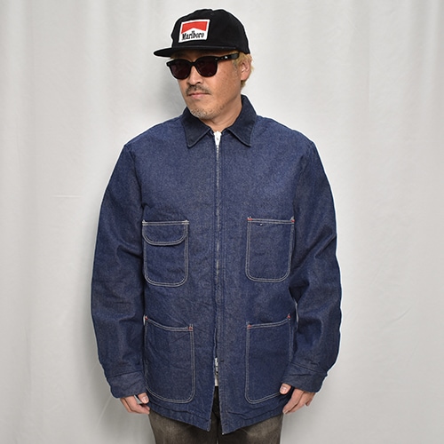 ��Blue Bell/70's Vintage Blanket Lined Denim Coverall Jacket�ʥ֥롼�٥� �֥�󥱥åȥ饤�ʡ����С�������˥���ǥ���/������44 [z-9801]