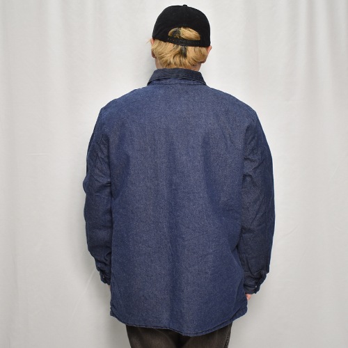 ��Blue Bell/70's Vintage Blanket Lined Denim Coverall Jacket�ʥ֥롼�٥� �֥�󥱥åȥ饤�ʡ����С�������˥���ǥ���/������44 [z-9801]